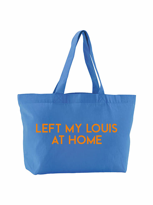 Canvas Shopping Bag Louis Neon Orange Velvet